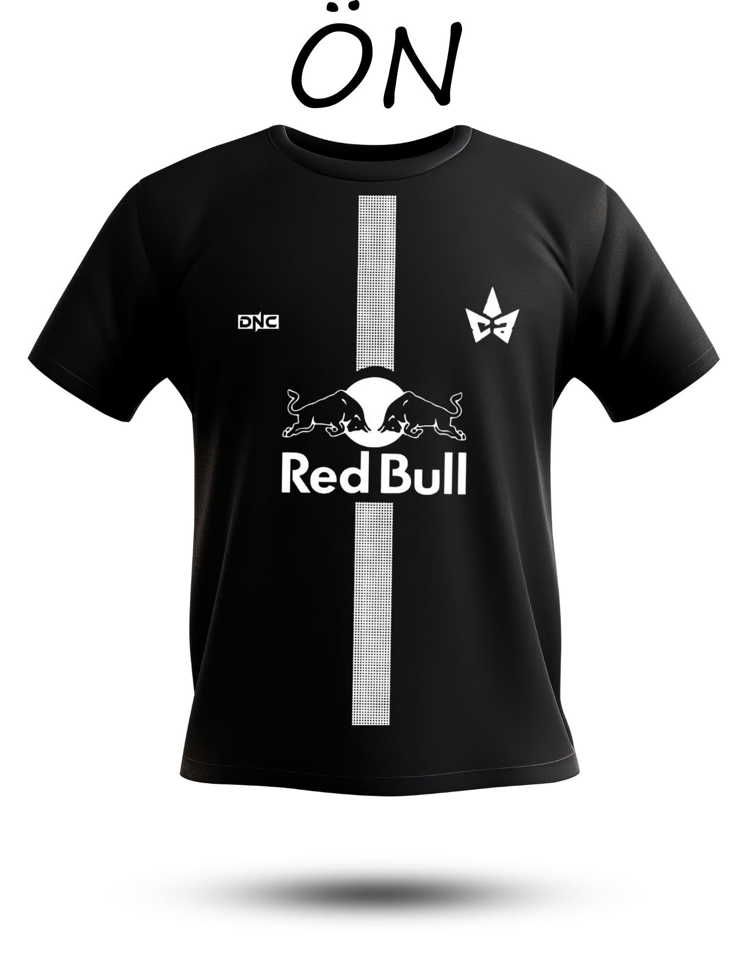Redbull Detay %100 Pamuk Yumuşak Dokulu Siyah Bisiklet Yaka Tişört